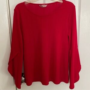 Elegant Scarlet Blouse